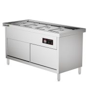 圣托 STTH-FG4GJ 保温售饭台（四格柜式含1/1份数盘带盖）