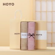 HOYO /JP8039 33*60cm 毛巾 
2 条/盒(计价单位：盒) 浅咖浅粉