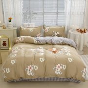 圣之澜 C6002 芦荟棉1.5米/1.8m床四件套 被套200*230cm 床单230*230cm 枕套48*74