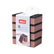 新鲜生活 SH-8418-5 海绵百洁布厨房洗碗家用清洁双面海绵擦 单包规格10cm*7cm*4片（抗菌）海绵百洁布*5包（单位：组）