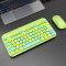 捌木熊 T93 可爱朋克复古绿色混采无线键盘鼠标套装(单位：套)