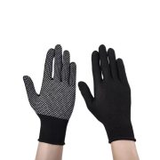 安佑全 尼龙点珠防滑劳保手套 黑色KM-3018  长度20cm宽9cm（36双/包 ）（单位：包） 黑色 均码