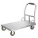 宽迈 不锈钢手推车平板车搬运车推货车万向轮手拉车  KM-4067   120*80*90cm刹车款