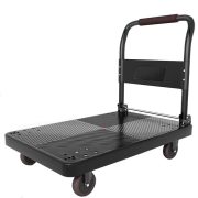 宽迈 小推车拉货平板车便携手推车拉货车加厚折叠小拖车60*90cm（1辆装）