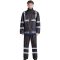 宽迈 道路救援反光雨衣雨裤套装 安全防雨服 300D牛津布/PU涂层/黑色套装 XXXL码