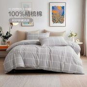 圣夫妮  SFN-239  200x230CM   里斯本精梳棉四件套 灰色 （单位：套）