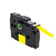 帕思米 PSM-641适用兄弟标签机色带标签纸 规格18mm*8m黄底黑字